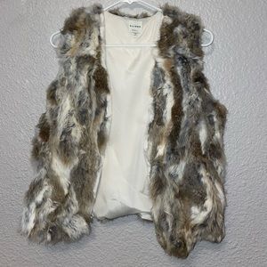 rabbit fur vest